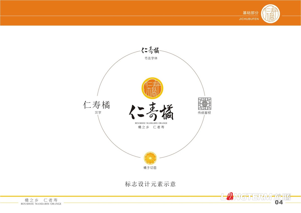 仁壽橘品牌VI設計|地方區域公共品牌LOGO設計|水果品牌視覺(jué)形象設計