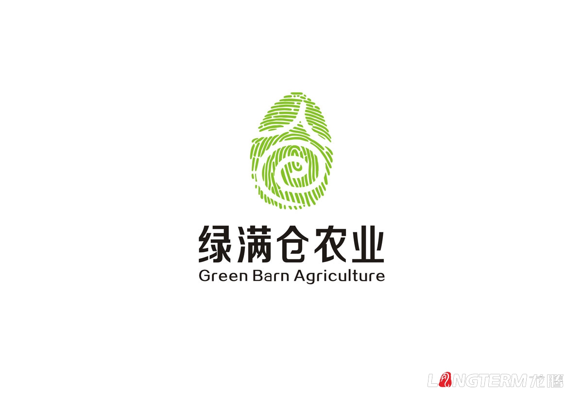 綠滿(mǎn)倉農業(yè)發(fā)展公司LOGO設計|綠滿(mǎn)倉農業(yè)品牌VI視覺(jué)形象設計