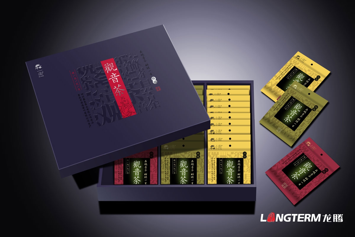 觀(guān)音茶禮盒包裝設計|禪茶精品手工禮盒包裝設計|茶葉公司產(chǎn)品包裝內袋設計