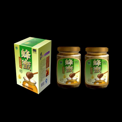 保健品包裝設計-大足純天然蜂蜜包裝設計|蜂蜜瓶貼瓶蓋瓶標設計|養生保健健康蜂蜜包裝效果圖