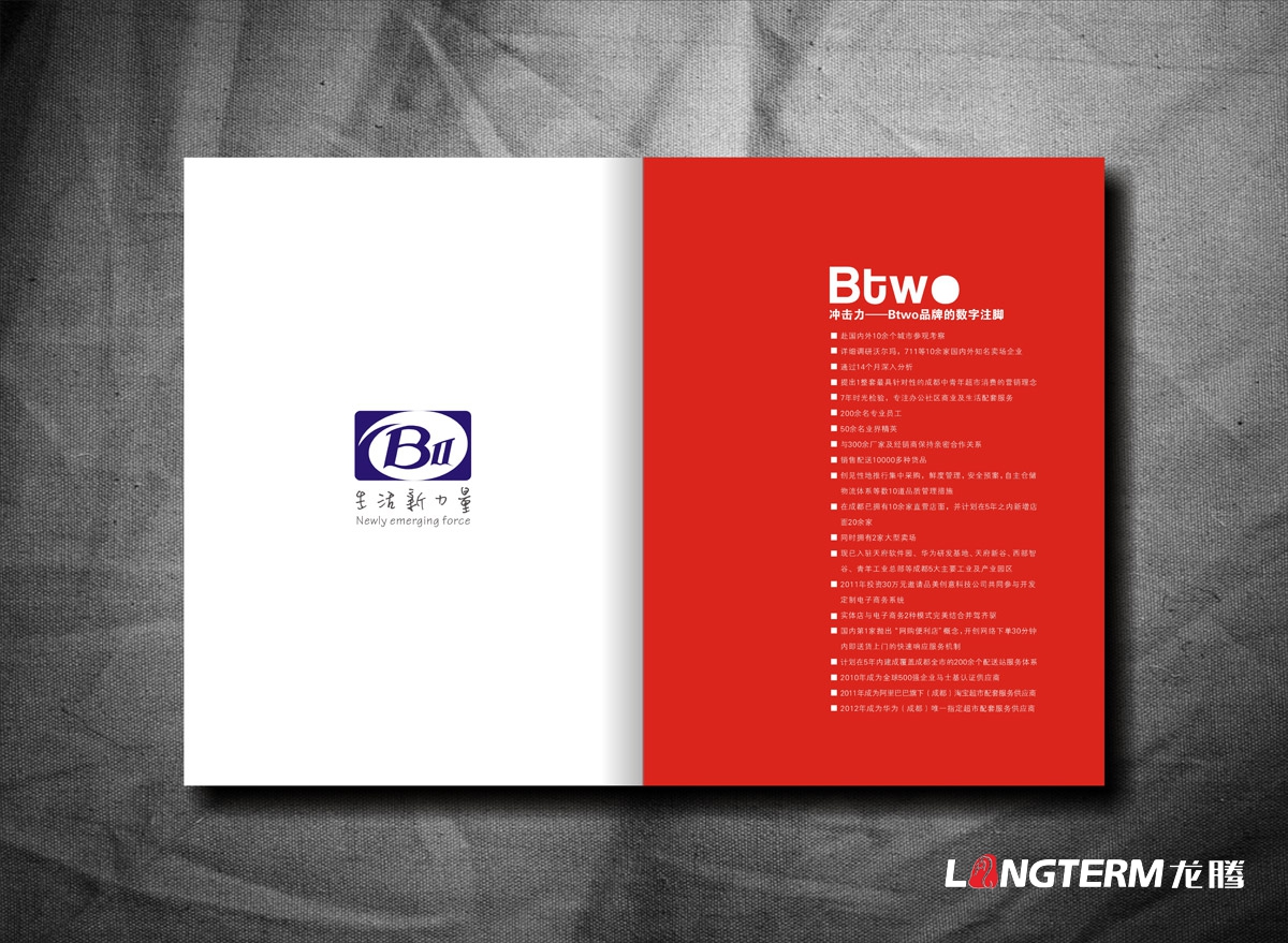 BTWO便利店形象宣傳畫(huà)冊設計|成都超市形象店旗艦店實(shí)體店宣傳冊設計公司