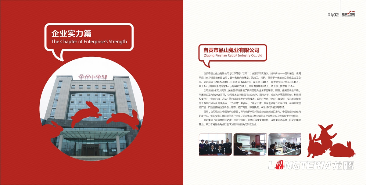 品山兔業(yè)形象畫(huà)冊設計|自貢市企業(yè)宣傳冊設計|鮮兔冷吃兔缺牙巴兔九刀兔休閑食品宣傳畫(huà)冊設計