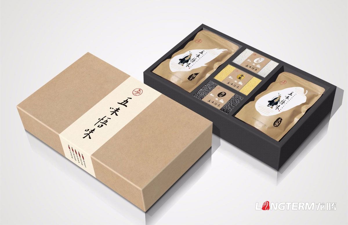 憨農匯“五味悟味”食品包裝設計|大棗大米筍干小米黑豆包裝禮盒設計|特色農副產(chǎn)品五谷雜糧簡(jiǎn)裝袋裝設計