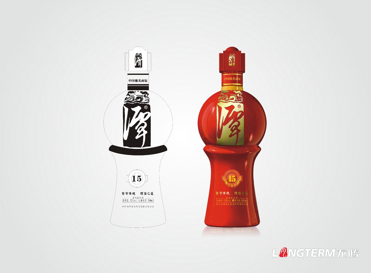 醬香潭酒包裝設計|成都果酒紅酒白酒廠(chǎng)酒瓶瓶型酒盒包裝酒標瓶蓋設計