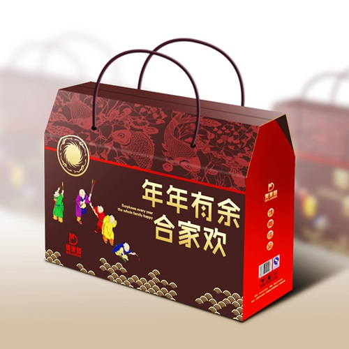食品包裝設計-美來(lái)登食品大禮包包裝設計|合家歡全家福五谷雜糧食品大禮包禮盒包裝設計效果圖