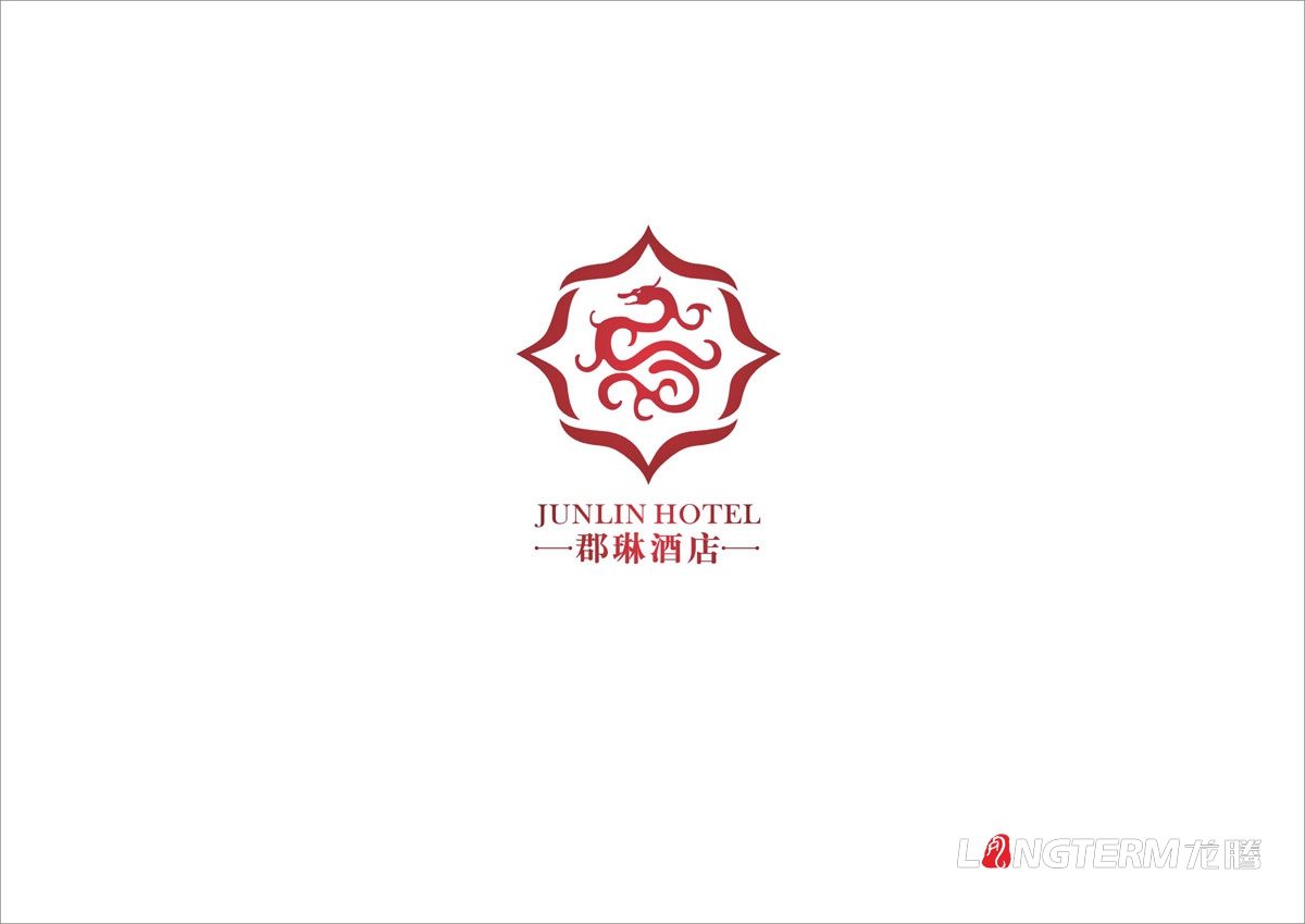 郡琳酒店LOGO標志商標設計|酒店VI創(chuàng  )意視覺(jué)形象設計|成都大酒店飯店創(chuàng  )意設計公司
