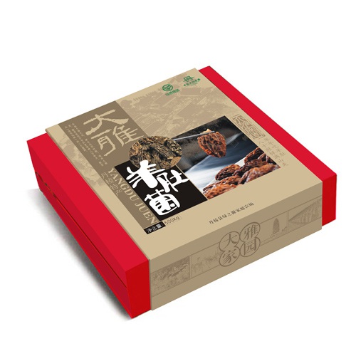 保健品包裝設計-丹棱大雅羊肚菌包裝設計|養生保健品山珍菌類(lèi)包裝禮盒設計效果圖|丹棱特色產(chǎn)品菌類(lèi)包裝