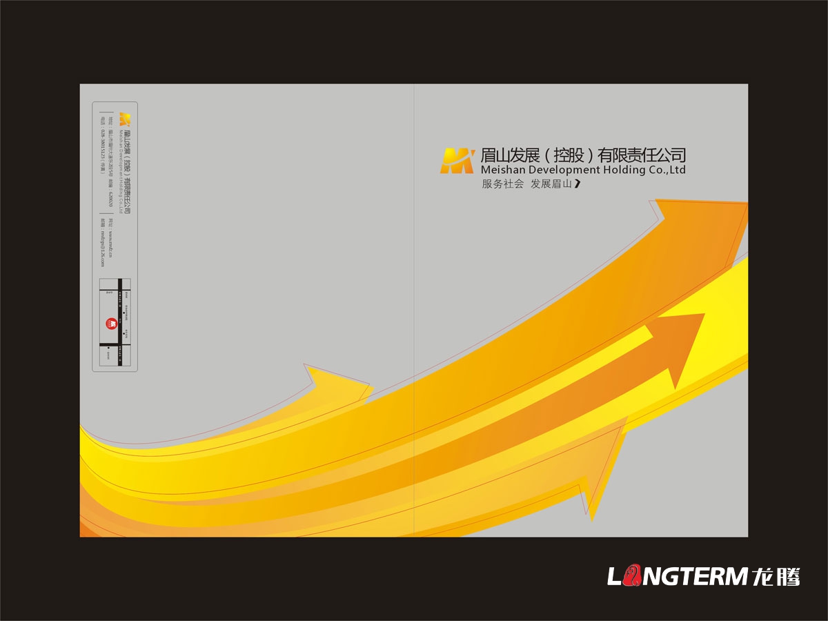 眉山控股公司畫(huà)冊設計|發(fā)展控股科技國有獨資產(chǎn)業(yè)投資公司形象宣傳冊設計