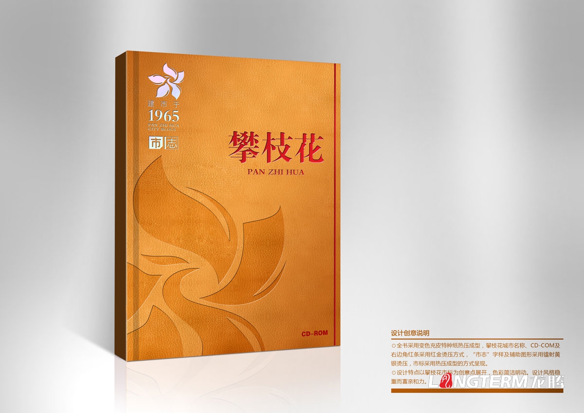 攀枝花市志光盤(pán)包裝設計|城市市志禮盒包裝設計效果圖|市志CD-ROM光盤(pán)光碟禮品盒手提袋設計方案