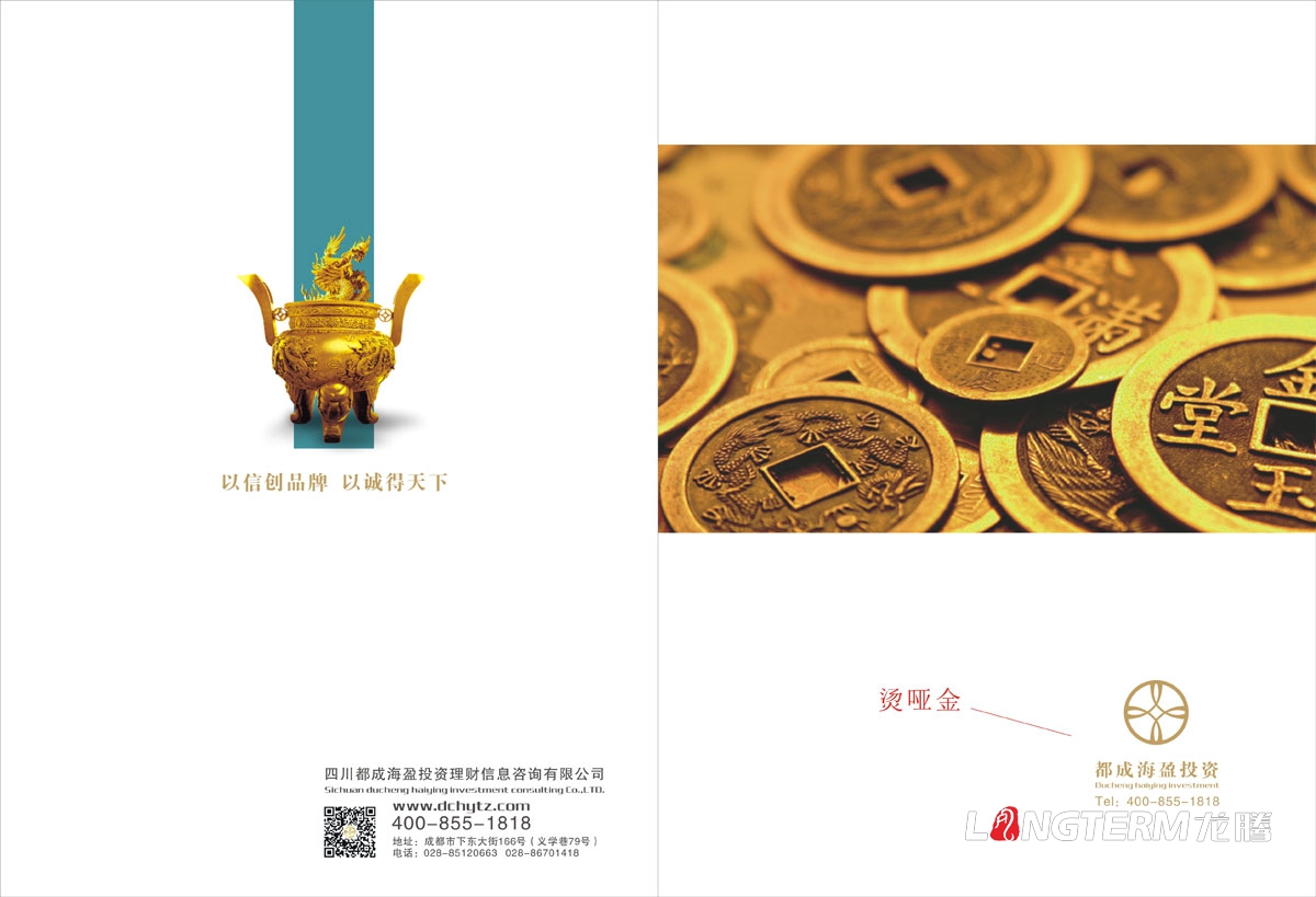 成都都成海盈投資理財公司宣傳設計|金融理財信息咨詢(xún)有限公司DM單產(chǎn)品宣傳手冊設計效果圖