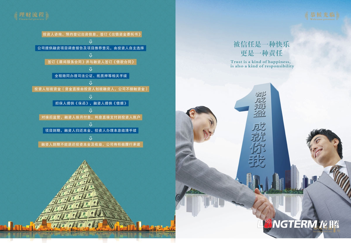 成都都成海盈投資理財公司宣傳設計|金融理財信息咨詢(xún)有限公司DM單產(chǎn)品宣傳手冊設計效果圖