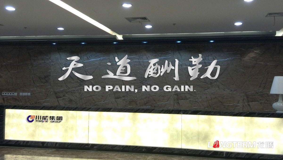 成都公司前臺LOGO墻設計|四川成都企業(yè)形象墻文化墻設計制作安裝公司一條龍服務(wù)一站式完成