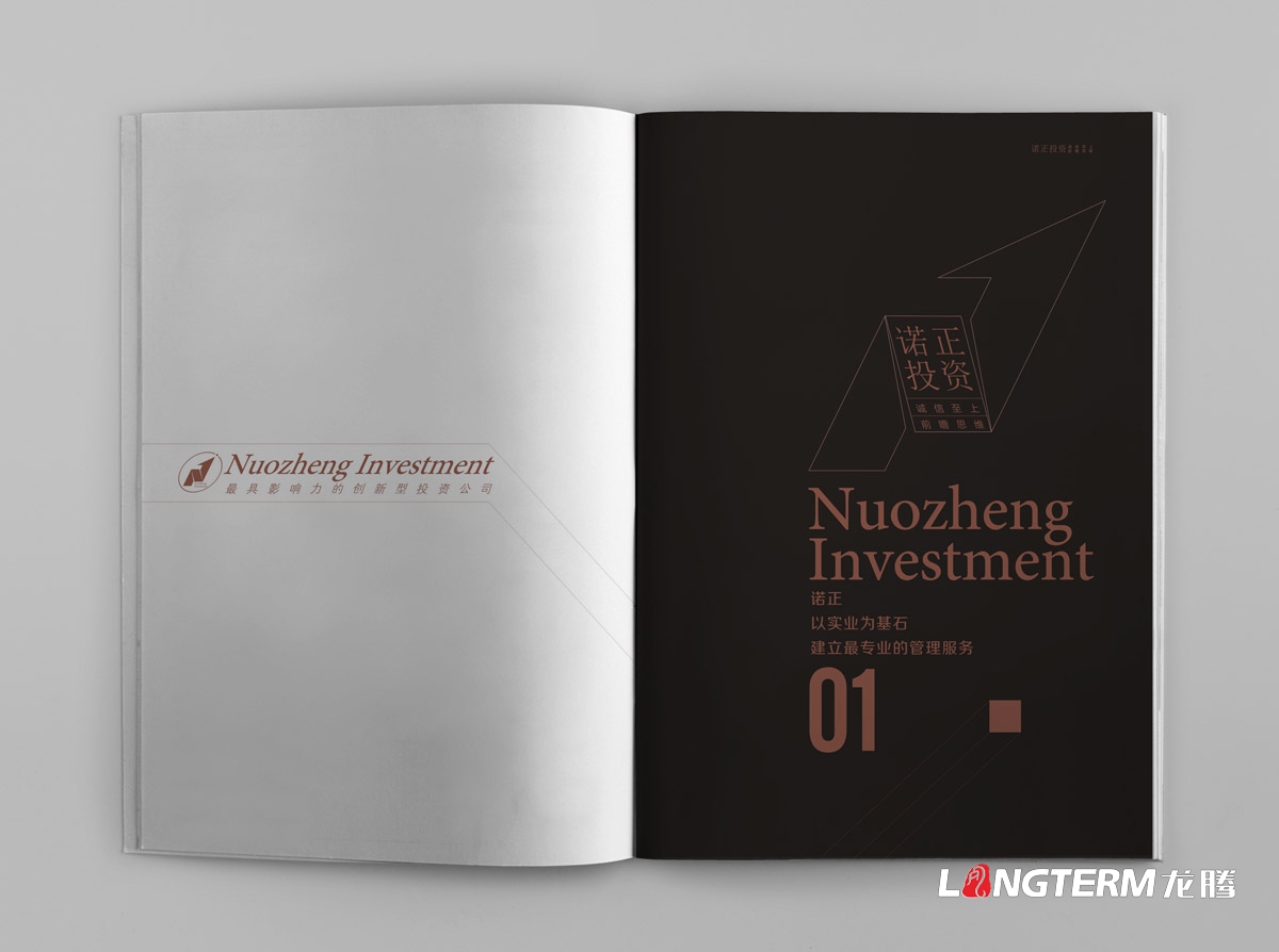 四川投資管理公司形象宣傳冊設計效果圖|投資管理企業(yè)品牌畫(huà)冊設計印刷制作