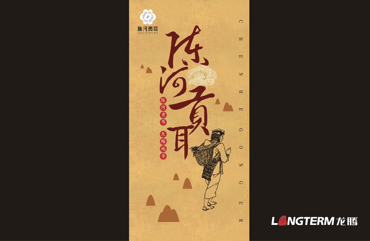 通江銀耳陳河貢耳包裝禮盒設計|成都銀耳包裝袋設計公司|成都銀耳品牌策劃設計公司