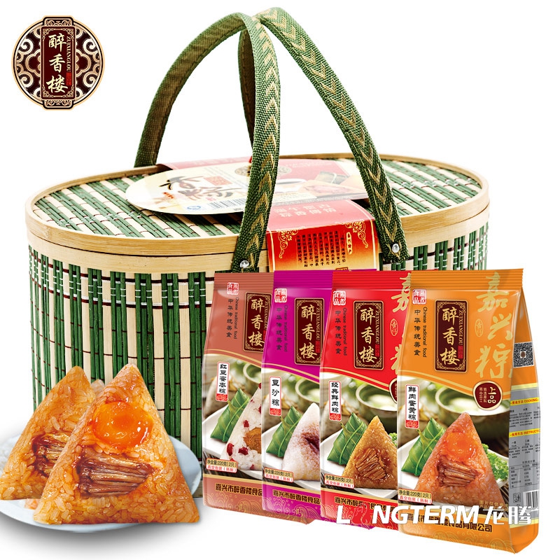 成都粽子禮盒包裝設計公司|四川端午鮮肉粽子手工豆沙粽包裝袋設計公司