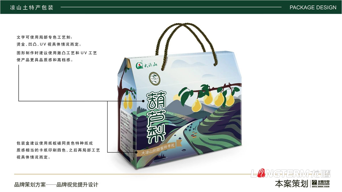 涼山土特產(chǎn)插畫(huà)風(fēng)格包裝設計_燕麥面包裝設計_葫蘆梨包裝設計_少數民族區域農副產(chǎn)品土特產(chǎn)品牌視覺(jué)提升