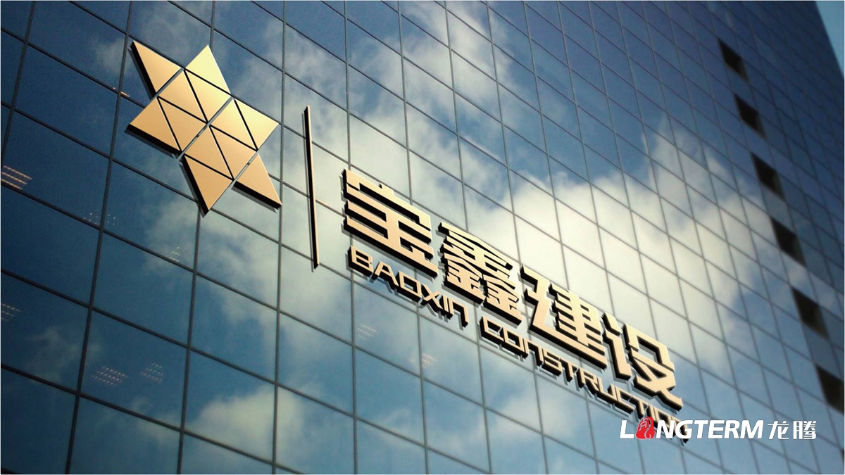 寶鑫建設企業(yè)形象LOGO設計_四川建設建筑企業(yè)LOGO標識及VI視覺(jué)識別系統設計公司
