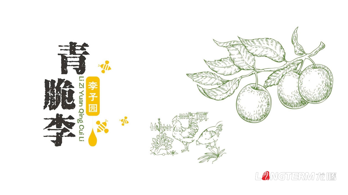 《清脆李》李子包裝設計|四川成都水果彩印彩箱包裝盒設計公司