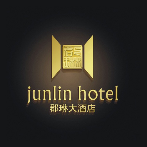 VI設計-郡琳酒店LOGO標志商標設計|酒店VI創(chuàng  )意視覺(jué)形象設計|成都大酒店飯店創(chuàng  )意設計公司