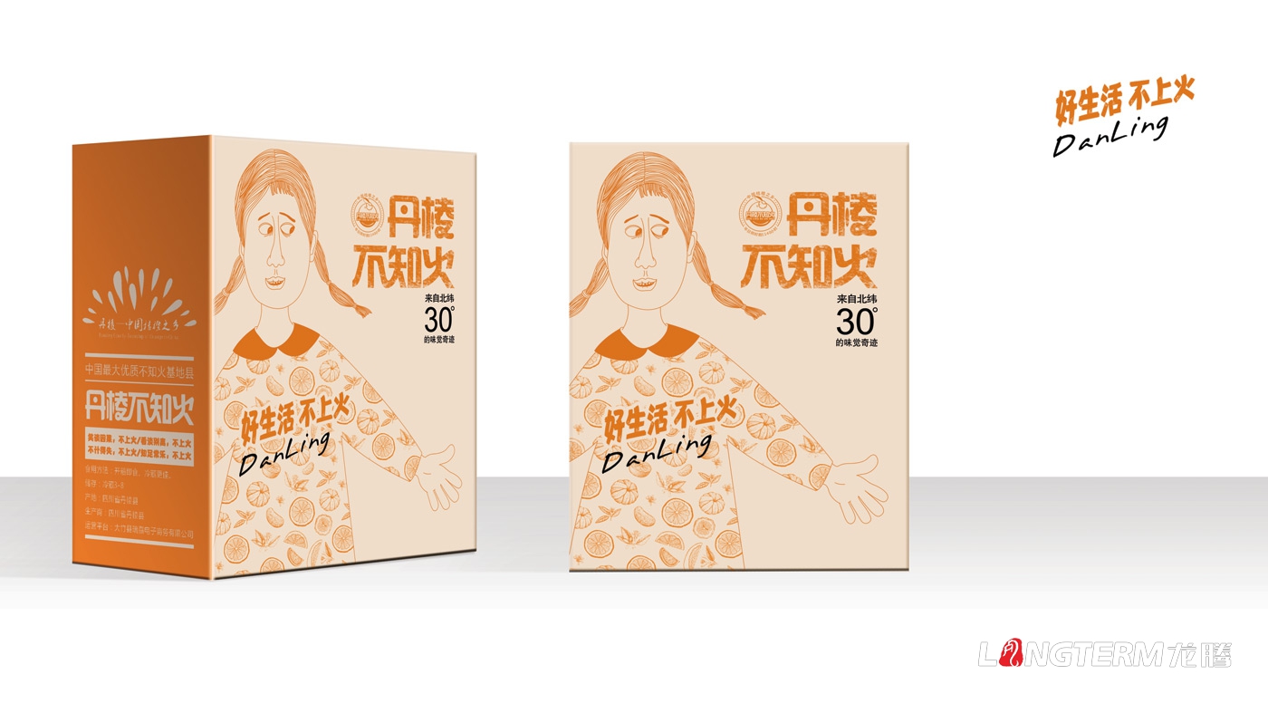 丹棱不知火品牌形象升級設計_眉山市丑柑桔橙水果產(chǎn)品品牌視覺(jué)識別系統LOGO及包裝設計