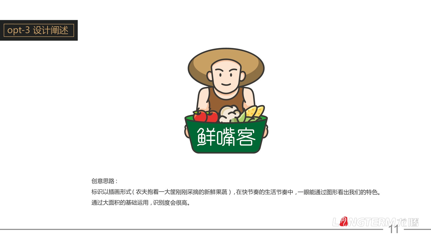 鮮嘴客品牌標志設計_農業(yè)食品公司品牌LOGO形象設計公司