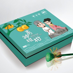龍騰正在為青神椪柑設計產(chǎn)品包裝形象